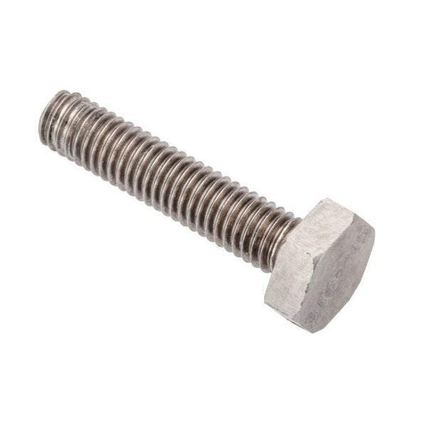 M3-0.50 Hex Head Cap Screw, Plain 316 Stainless Steel, 14 mm L