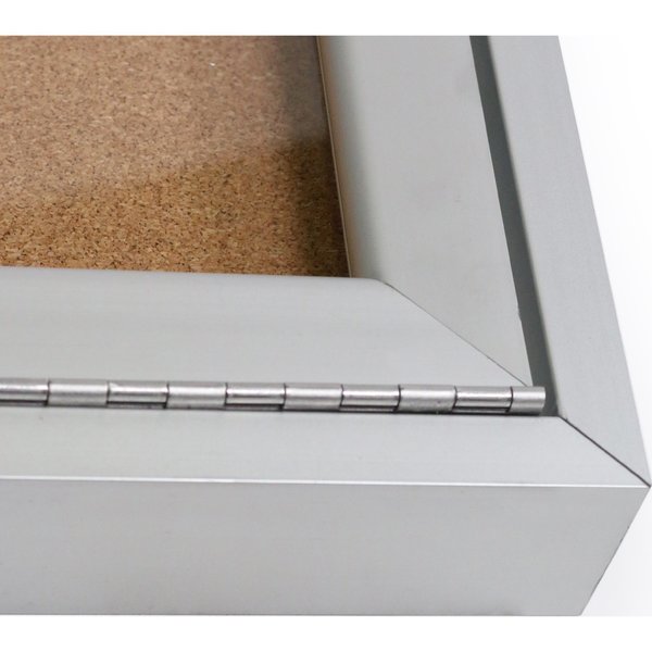 Enclosed Cork Bulletin Board 36x72