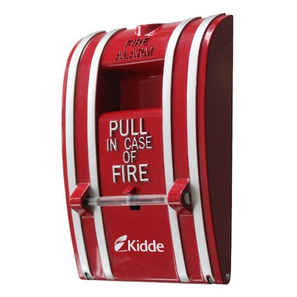 Fire Alarm Pull Station, Red, 2-1/2