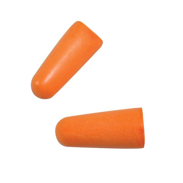 Disposable Uncorded Ear Plugs, Bullet Shape, 31 dB, 200 Pairs, Orange