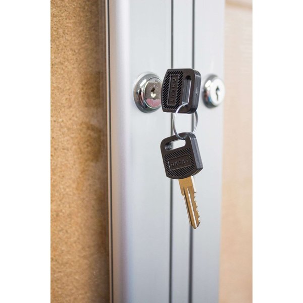 Enclosed Cork Bulletin Board 24x18 In., 1 Door