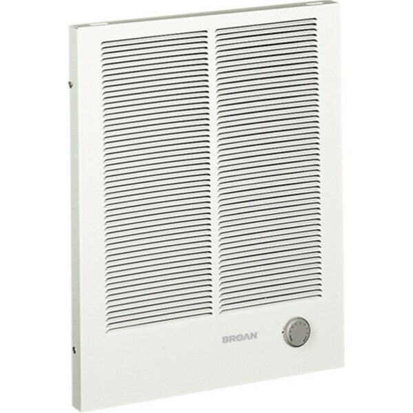 Recessed Electric Wall-Mount Heater, Recessed or Surface, White