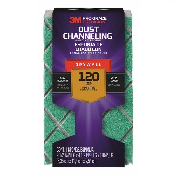 Sanding Sponge, Fine, 4 1/2