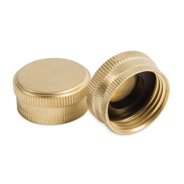 Brass Hose Caps 2pc, 5/8