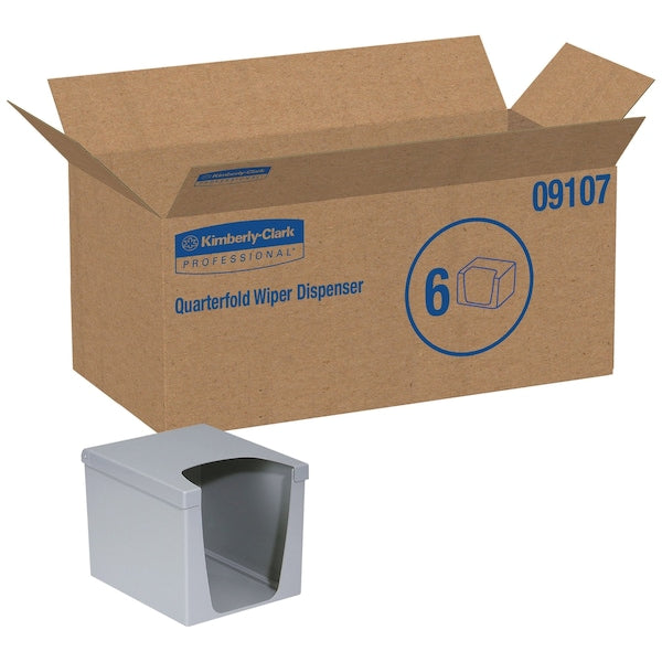 1/4 Countertop Wiper Dispenser, Gray