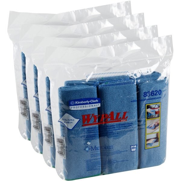 Microfiber Cleaning Cloth, Blue, 6PK