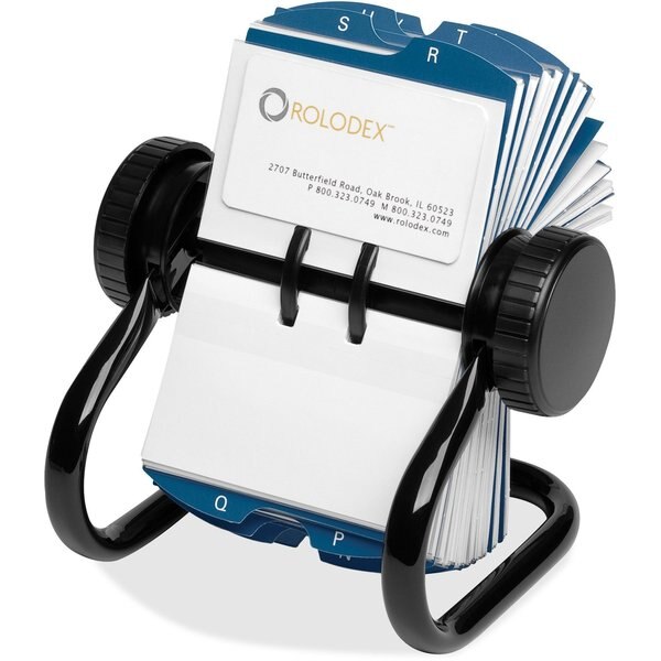 Rotary Card File, 200 Ct, Metal