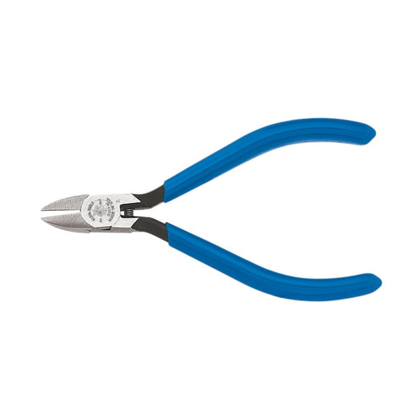 4 1/4 in Precision Diagonal Cutting Plier Semiflush Cut Narrow Nose Uninsulated