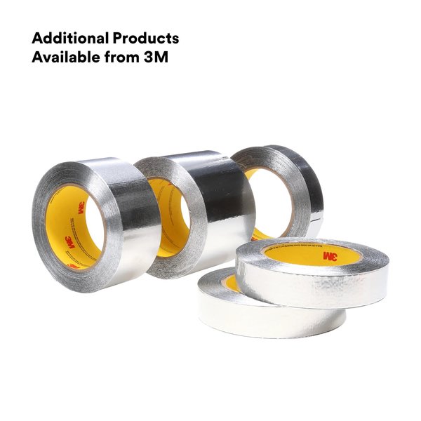 Self Wound Foil Tape, 3 in x 60 yd, Silver