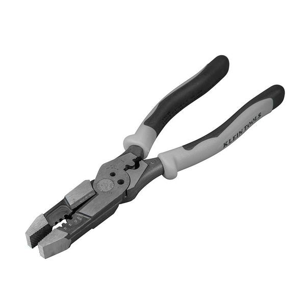 8 in Linemans Plier High Leverage w/ Wire Crimper, Steel