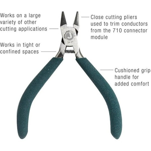 4 1/2 in Diagonal Cutting Plier Semiflush Cut Oval Nose Uninsulated