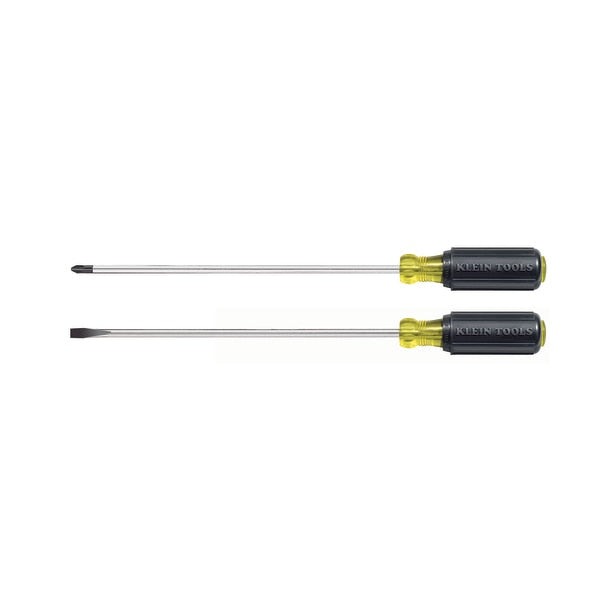 Screwdriver Set, Long Blade Slotted and Phillips, 2-Piece