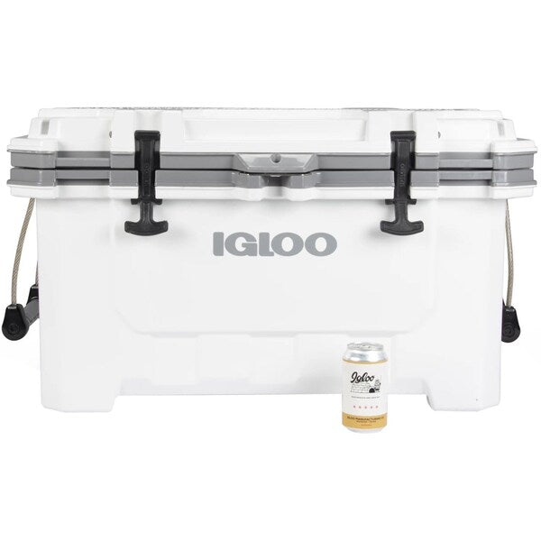 Chest Cooler, 70.0 qt. Cap., White/Gray