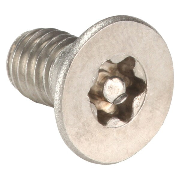 #10-32 x 3/8 in Torx Flat Tamper Resistant Screw, 18-8 Stainless Steel, Plain Finish, 25 PK