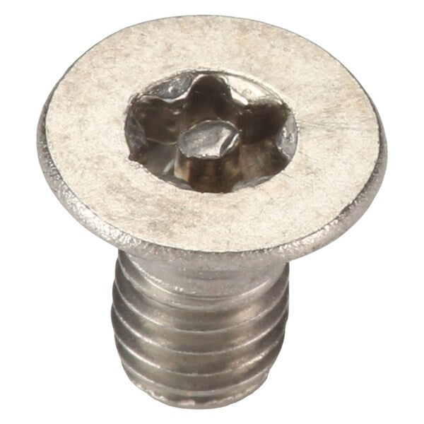 #10-32 x 3/8 in Torx Flat Tamper Resistant Screw, 18-8 Stainless Steel, Plain Finish, 25 PK