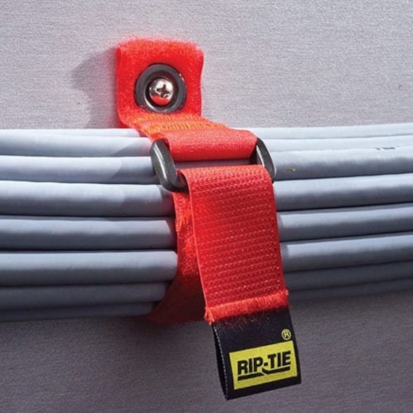 Back-to-Back Strap, No Adhesive, 22 in, 1 in Wd, Violet, 2 PK
