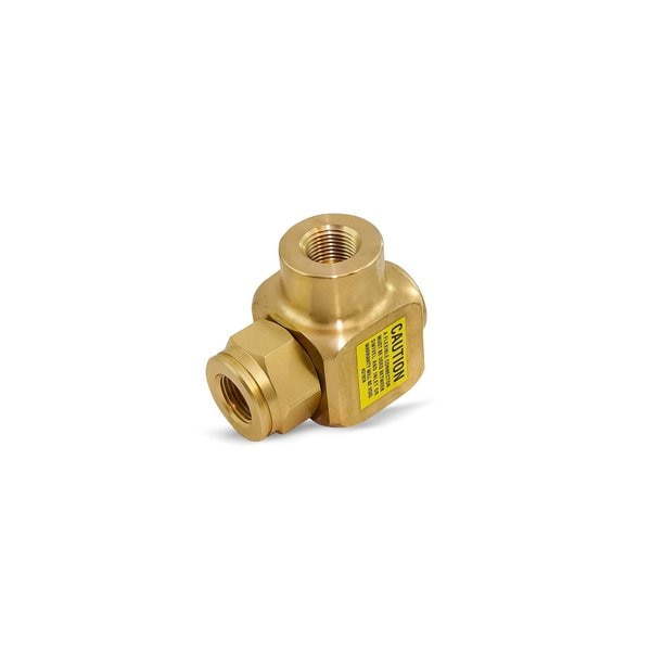 Swivel, 90 Deg., Brass, 3/8 in FNPT Inlet