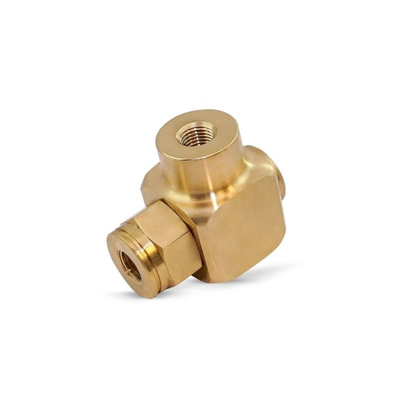 Swivel, 90 Deg., Brass, 1/4 in FNPT Inlet