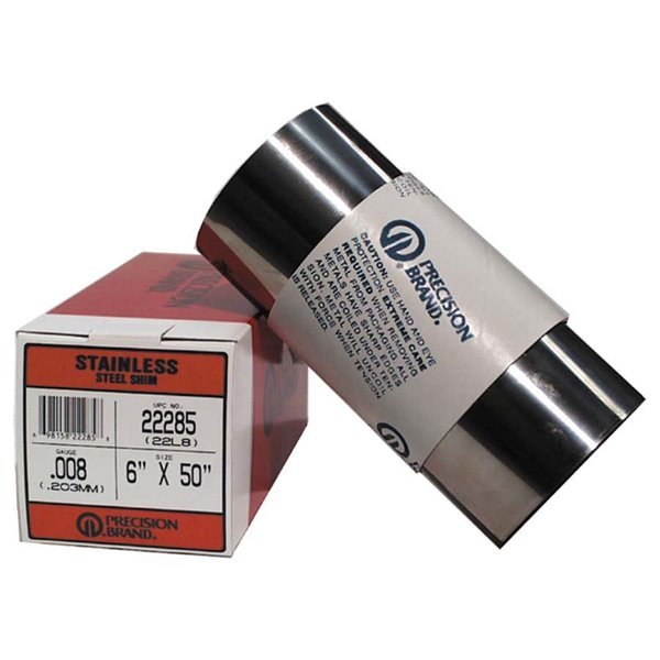 Shim Stock, Roll, Cold Low Stl, 0.0060 In