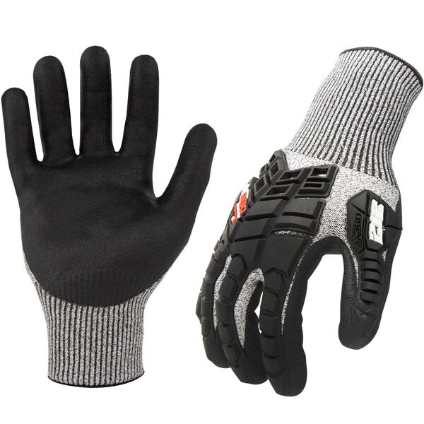 Cut Resistant Impact Coated Gloves, 5 Cut Level, Foam Nitrile, S, 1 PR