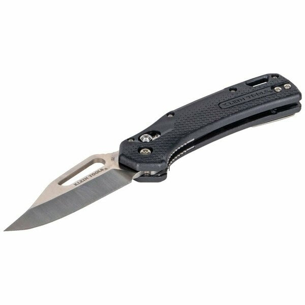 KTO Resurgence Knife, Clip Point Blade, Black Handle
