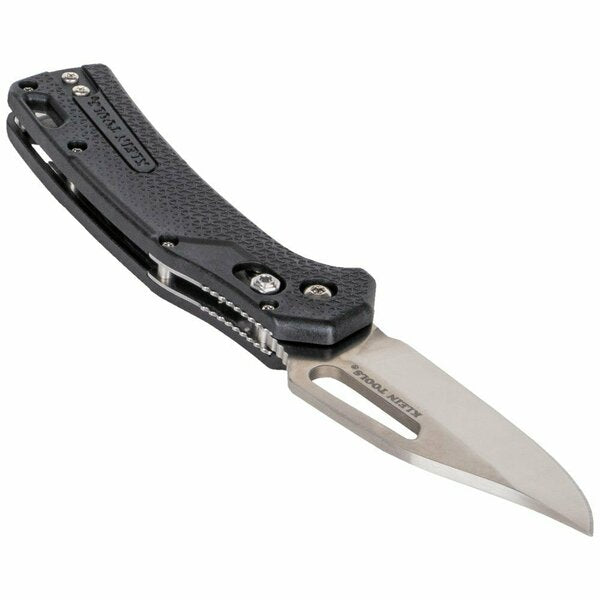 KTO Resurgence Knife, Clip Point Blade, Black Handle
