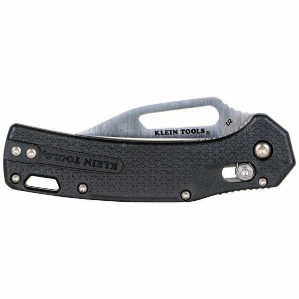 KTO Resurgence Knife, Clip Point Blade, Black Handle