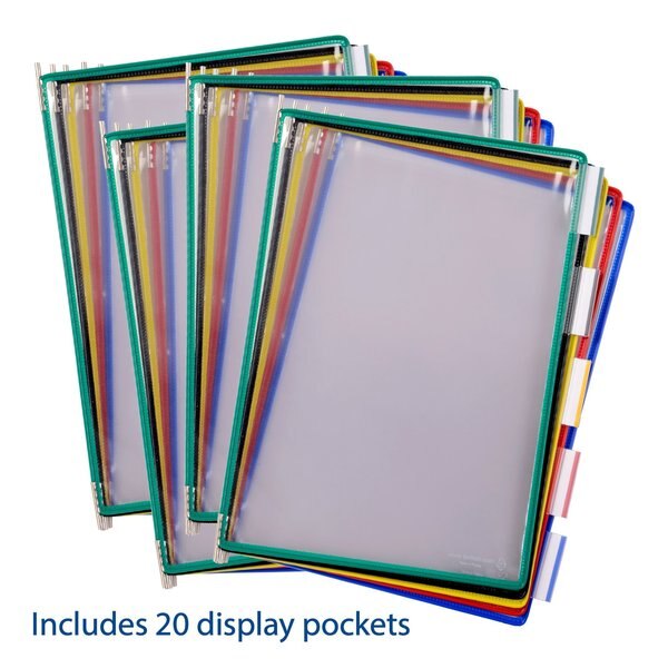 Desk Unit Starter Set, 20 Pockets, Asst