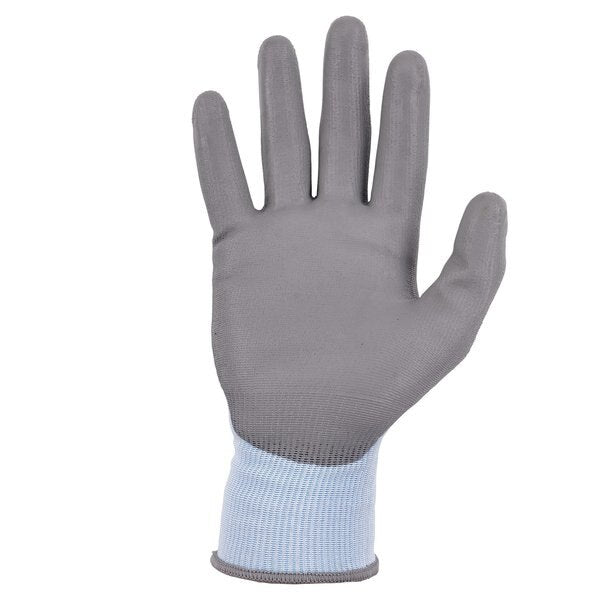 ANSI A2 PU Coated CR Gloves, Blue, Size XL