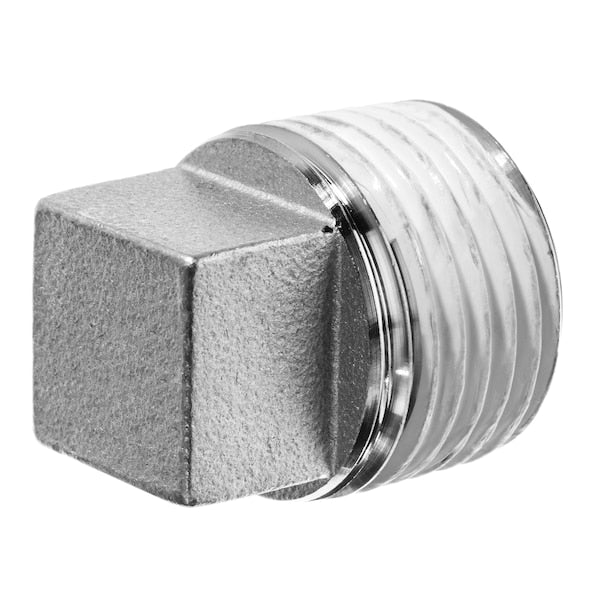 Pipe Fitting w Sealant - 316SS - #150 - Square Head Plug - 2