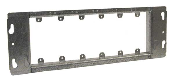Electrical Box Cover, 6-Gang, Blank