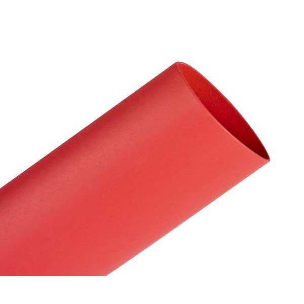 Shrink Tubing, 3.0in ID, Red, 4ft, PK12