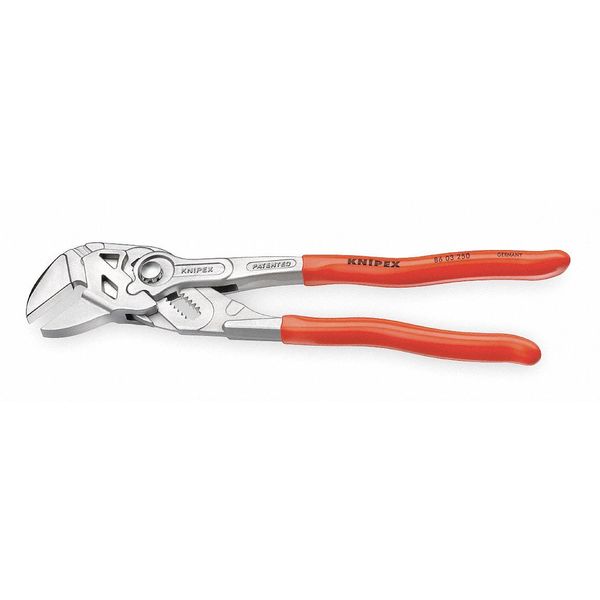 10 in Knipex Cobra Straight Jaw Plier Wrench Smooth, Plastic Grip