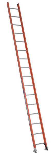 Straight Ladder, Fiberglass, 300 lb Load Capacity