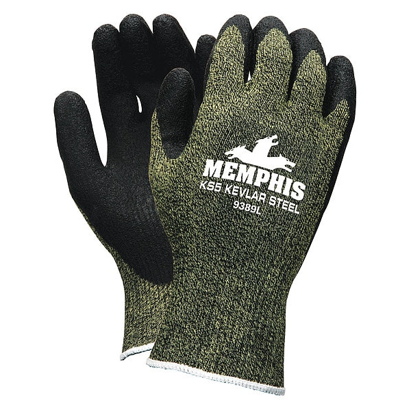 Cut Resistant Coated Gloves, A4 Cut Level, Latex, S, 1 PR