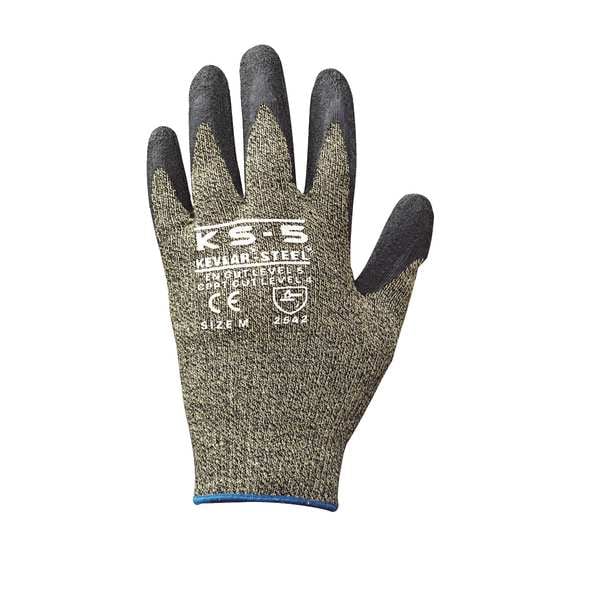 Cut Resistant Coated Gloves, A4 Cut Level, Latex, S, 1 PR