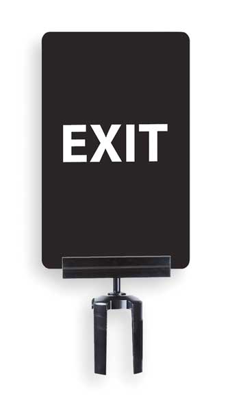 Acrylic Sign for Tensabarrier Post