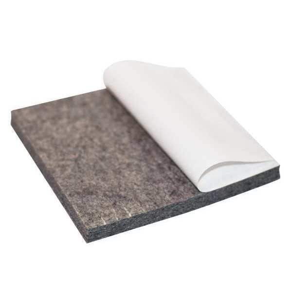 Felt Sheet, F7, 1/2 In T, 12 x 12 In