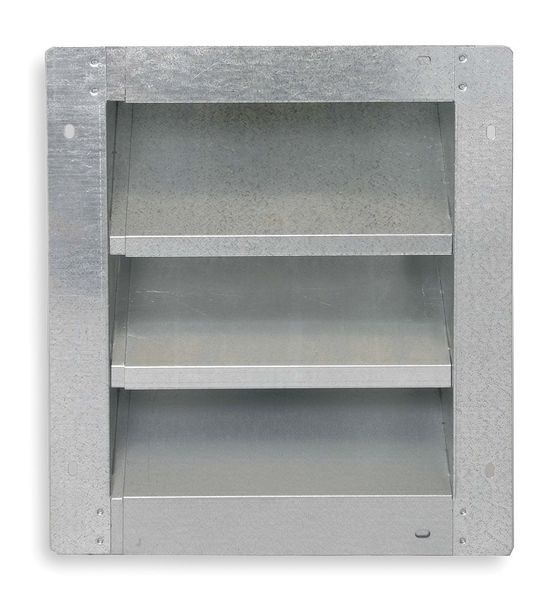 Louver, Adj w/ 40 to 52 In, Galv Steel