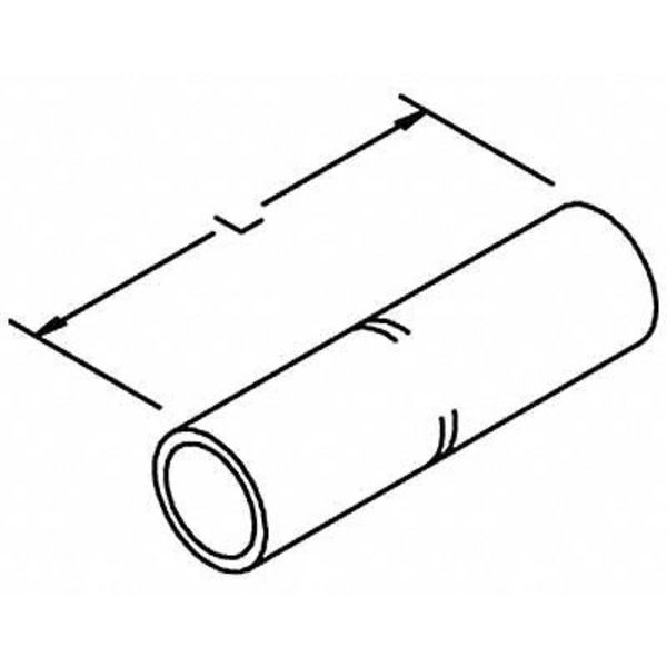 Short-Barrel Splice, 2.38 in. L, Red, PK3