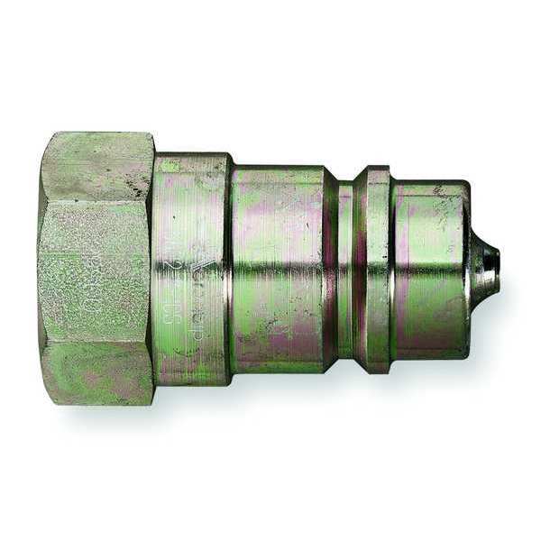Hydraulic Quick Connect Hose Coupling, Steel Body, Push-to-Connect Lock, 1/8