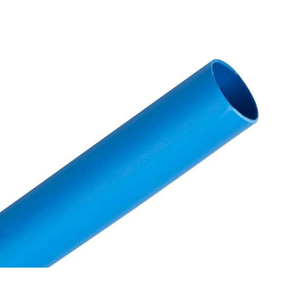 Shrink Tubing, 0.375in ID, Blue, 200ft, PK3