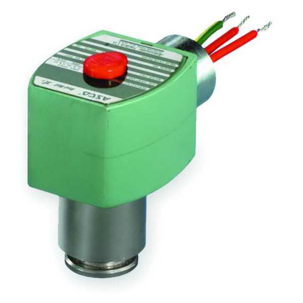 120V AC Nickel-Plated Brass Cryogenic Solenoid Valve, Normally Closed, 1/8 in Pipe Size