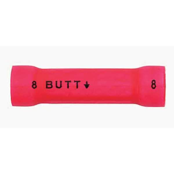 Butt Splice Connector, 4 AWG, Yel, PK200