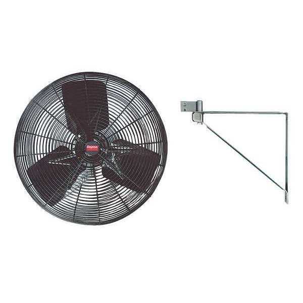 Light Duty Industrial Fan 24 in, Non-Oscillating, 115VAC, 3800/5450 CFM