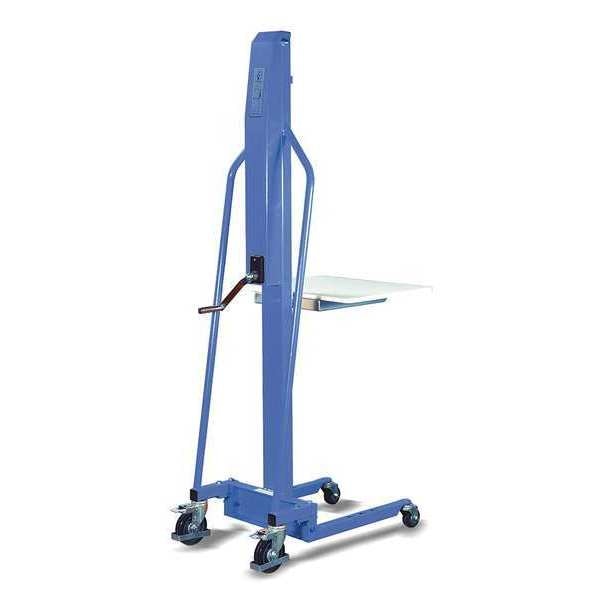 Manual Platform Lift Trucks, Manual, 220 lb Load Capacity, Hand Winch Lift Control