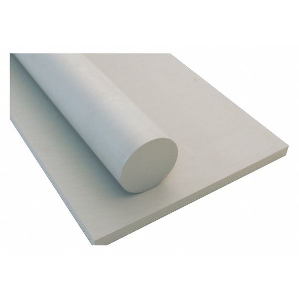 Off White PET-P Rod Stock 1 ft. L, 1-1/4