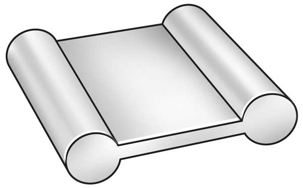 UHMW Dogbone Conveyor Wear Strip, 10 ft L, 1/4