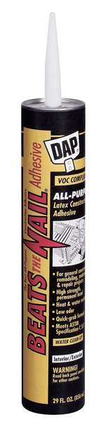 Construction Adhesive, All Purpose Series, Tan, 28 oz, Cartridge