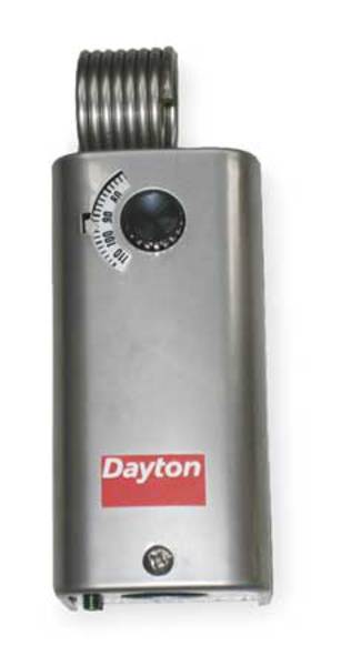 Line Volt Mechanical Tstat, Close on Rise, SPST, 24 to 600VAC